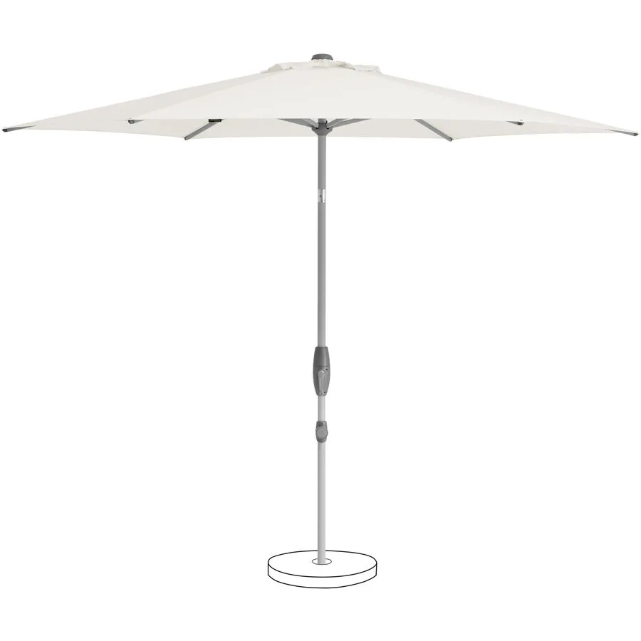 Suncomfort BY GLATZ Sonnenschirm Shell-Turn sandwhite Polyester B 300 T 300 cm