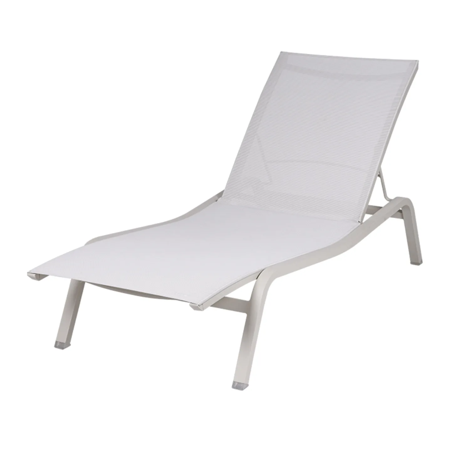 Fermob - Alize XS Sunlounger Clay Grey A5 - Solsängar - Pascal Mourgue - Metall