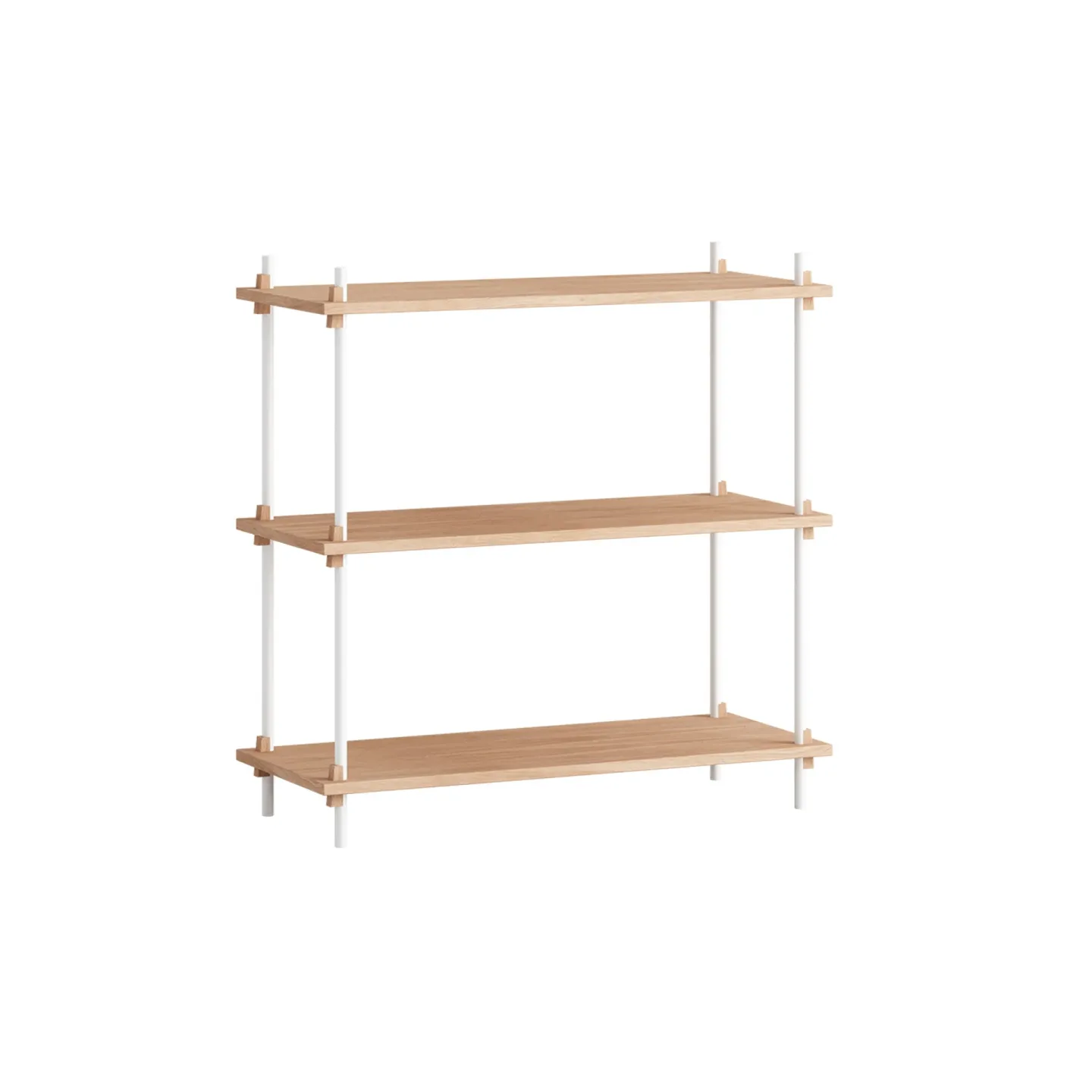 MOEBE Shelving System classic hylla Ek-white, 86x85x35 cm, S.85.1.A