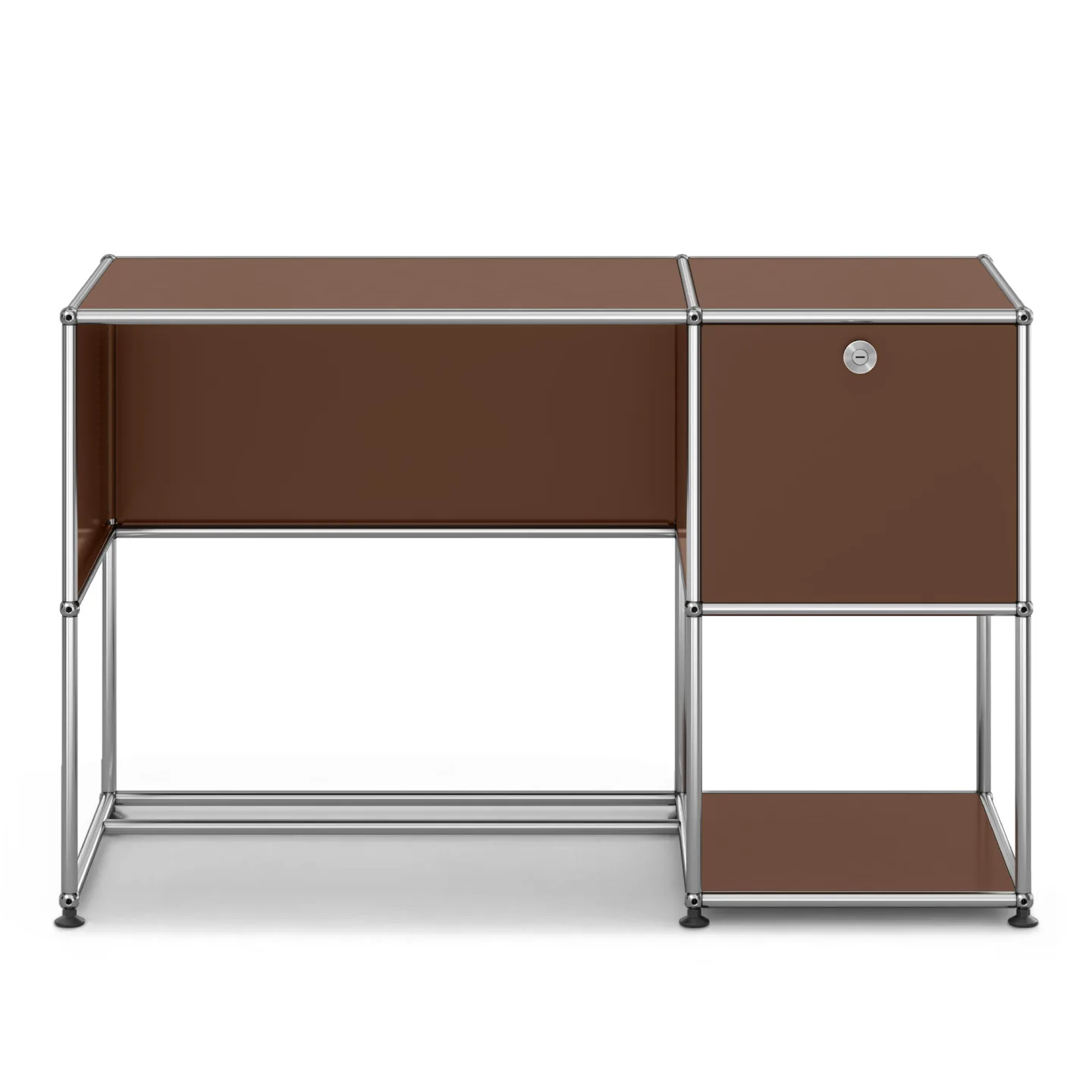 USM - USM Haller Storage Desk B21 Brown - Skrivbord - Fritz Haller & Paul Schärer - Brun - Metall