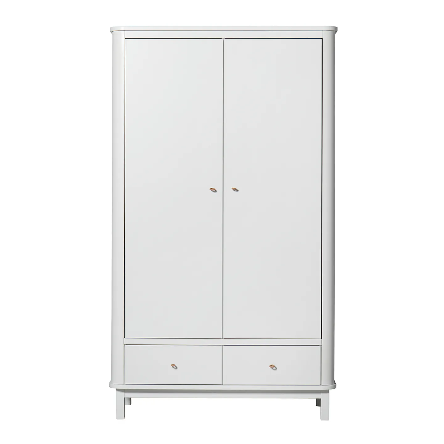 Oliver Furniture - Wood Wardrobe 2 Doors White - Skåp och vitrinskåp - Søren Rørbæk - Vit - Trä