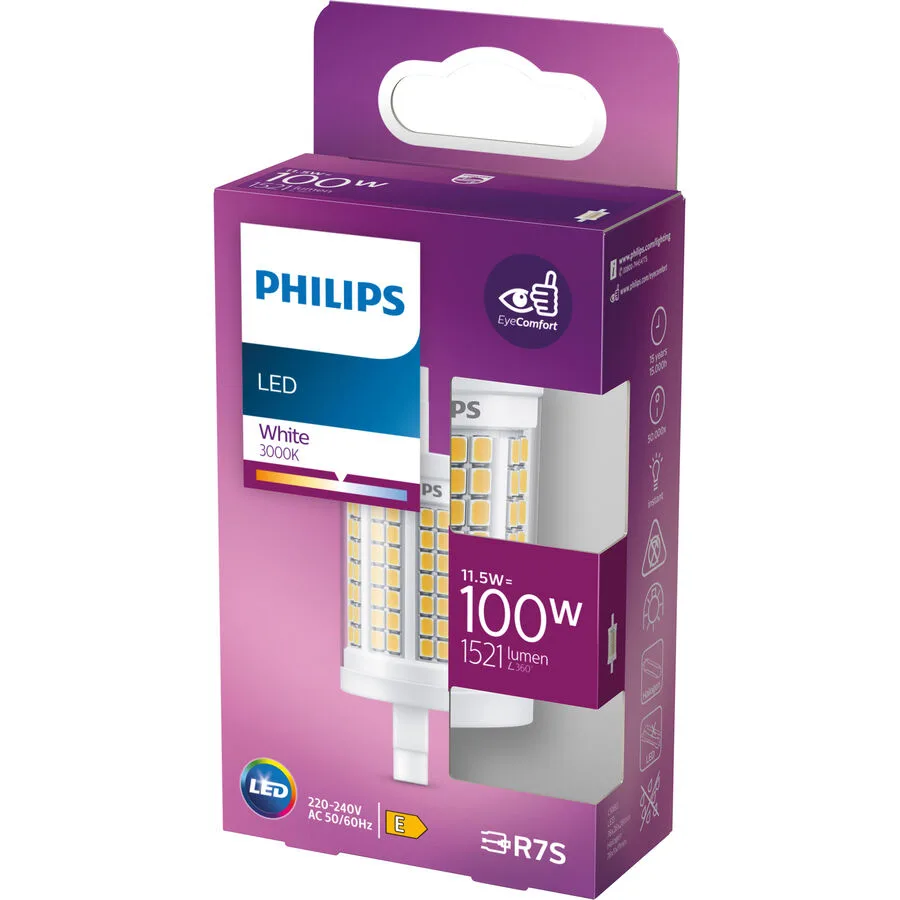 Leuchtmittel Philips Kunststoff R7s 11.5 W - Farbe: klar - LED - Lichtfarbe: Warmweiss - LED Leuchtmittel