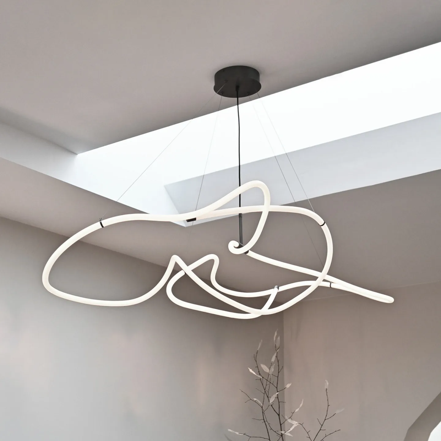 Ghost LED-hængelampe, 155 cm, neon - 101 Copenhagen - Stue - Design - Aluminium - Med én lyskilde