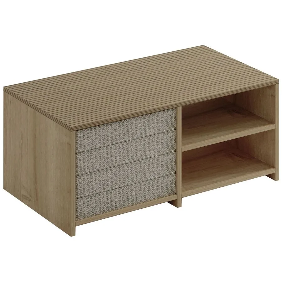Salontisch Georis Warme Eiche, Saphir-Eiche 100% Melaminbeschichtete Kiefer B 90 T 45 cm