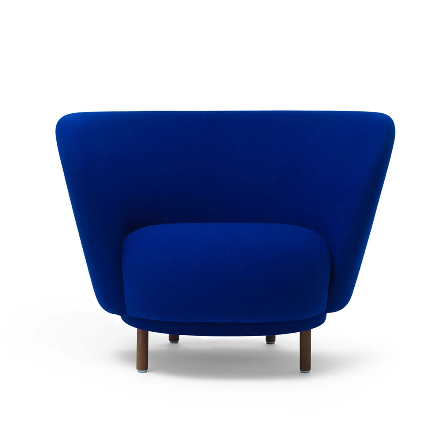 Massproductions - Dandy Armchair, Natural Oak Legs, Fabric D, Kvadrat - Vidar 4 0143 - Fåtöljer - Chris Martin - Brun - Trä/Textilmaterial