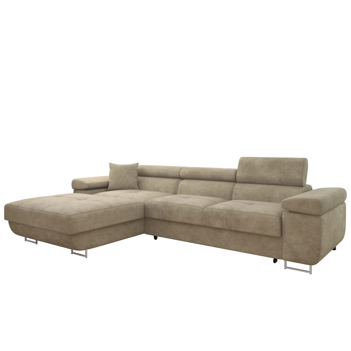 Gabina 3-sits Bäddsoffa med divan - beige
