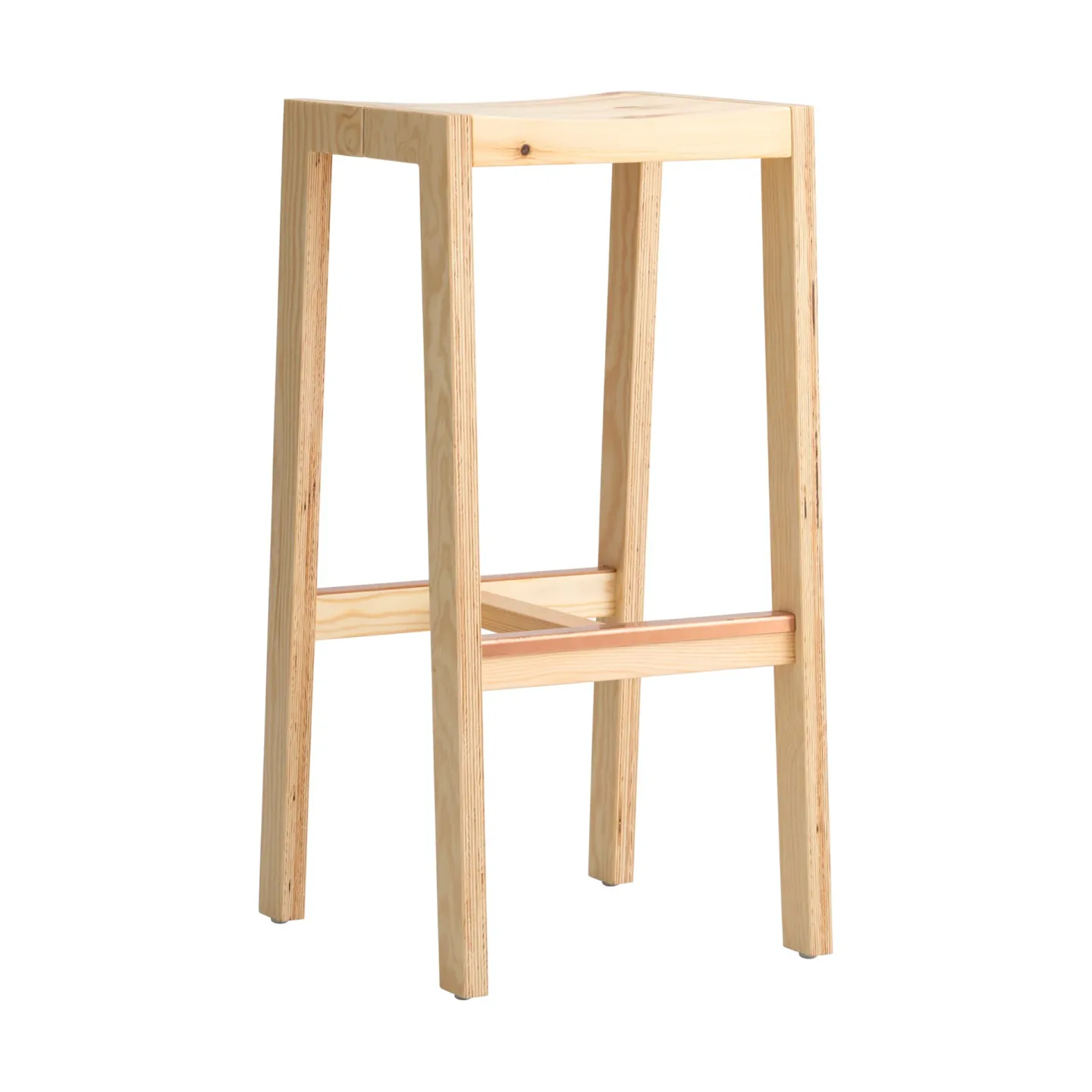 Vaarnii 016 Maasto Bar Stool Barhocker Matt geöltes Wachs-Kiefernholz, 75 cm