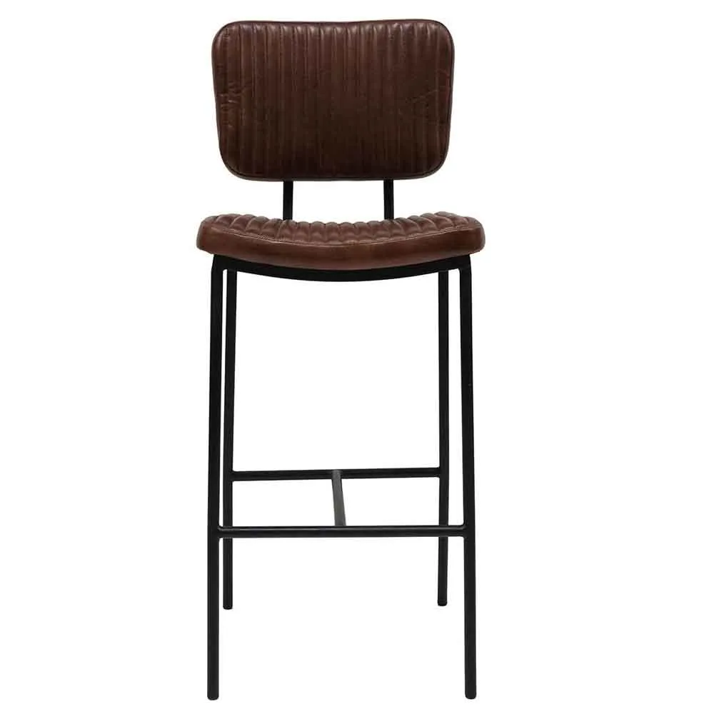 Barstol Astoria med Quiltad i läder Trademark Living