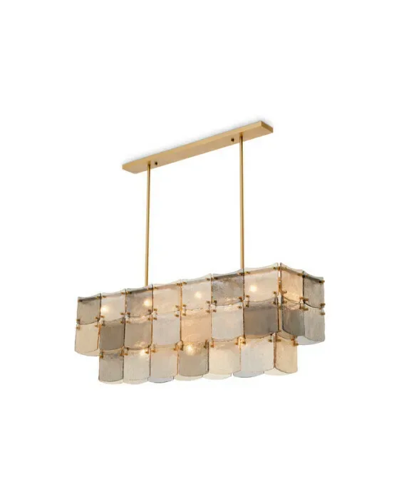 Laurent loftlampe i antik messing