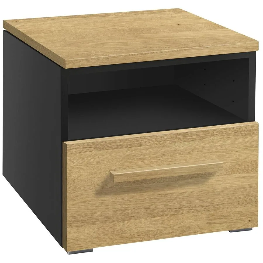 Hasena Nachttisch Jolantha eiche hell Holz/MDF Massivholz B 45 H 41 cm