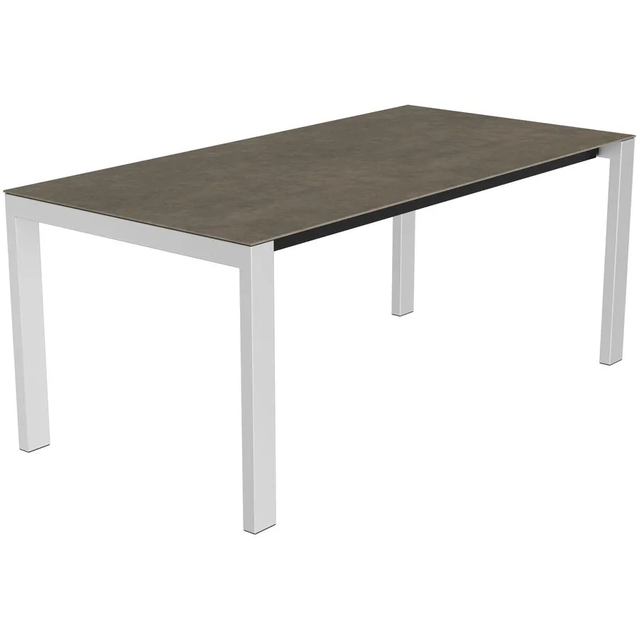 Gartentisch Panama Edelstahl gebürstet / Roccia Keramik/Edelstahl B 180 T 90 cm - Möbel Konfigurator: Traummöbel individuell zusammenstellen