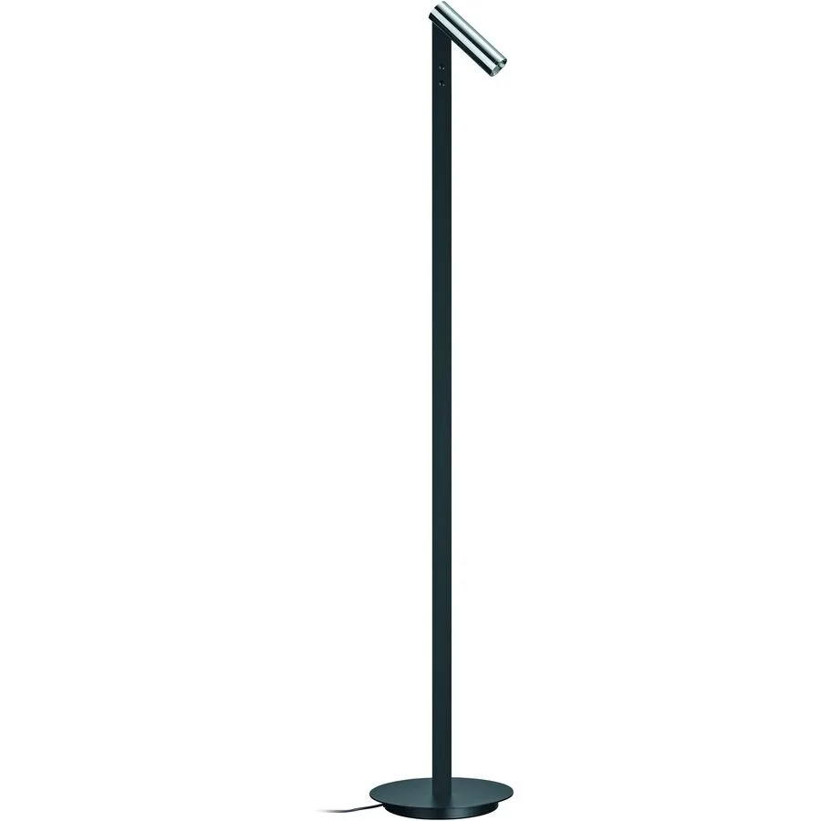 Designer-Steh/Leselampe links Bankamp Spot Chrom dimmbar H 120 cm - LED - Lichtfarbe: Extra warmweiss - Material: Aluminium/Eisen/Acryl -
