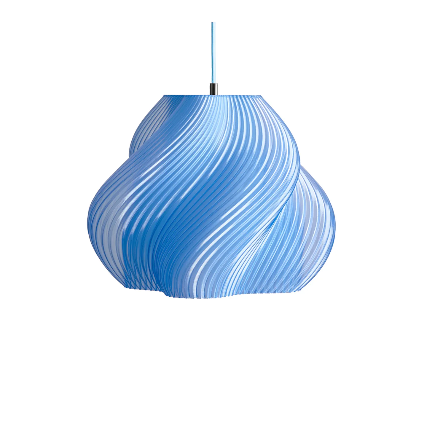 Crème Atelier - Soft Serve 03 pendellampa Chrome Blueberry Sorbet - Pendellampor - Blå - Plast