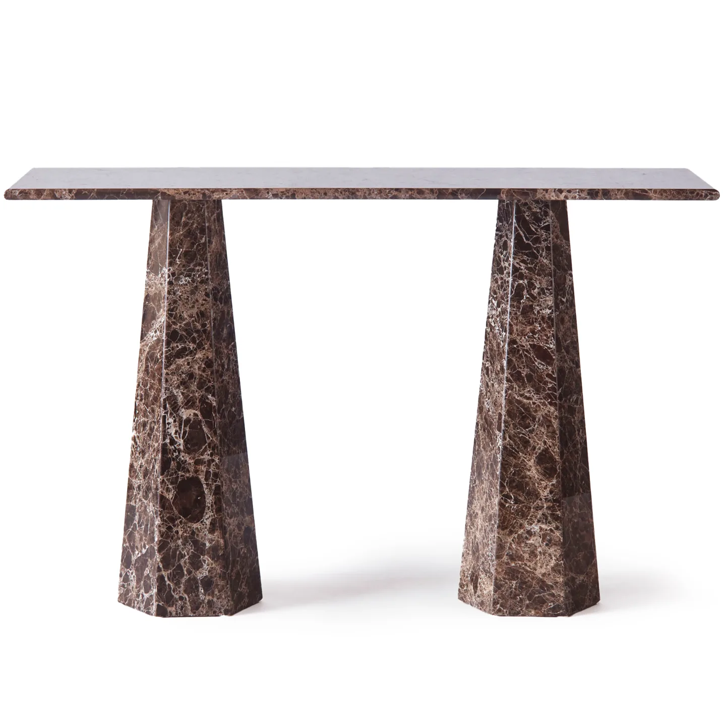 Dusty Deco - Hexagon Console- Dark Emprador - Konsolbord - Edin & Lina Kjellvertz - Brun - Sten