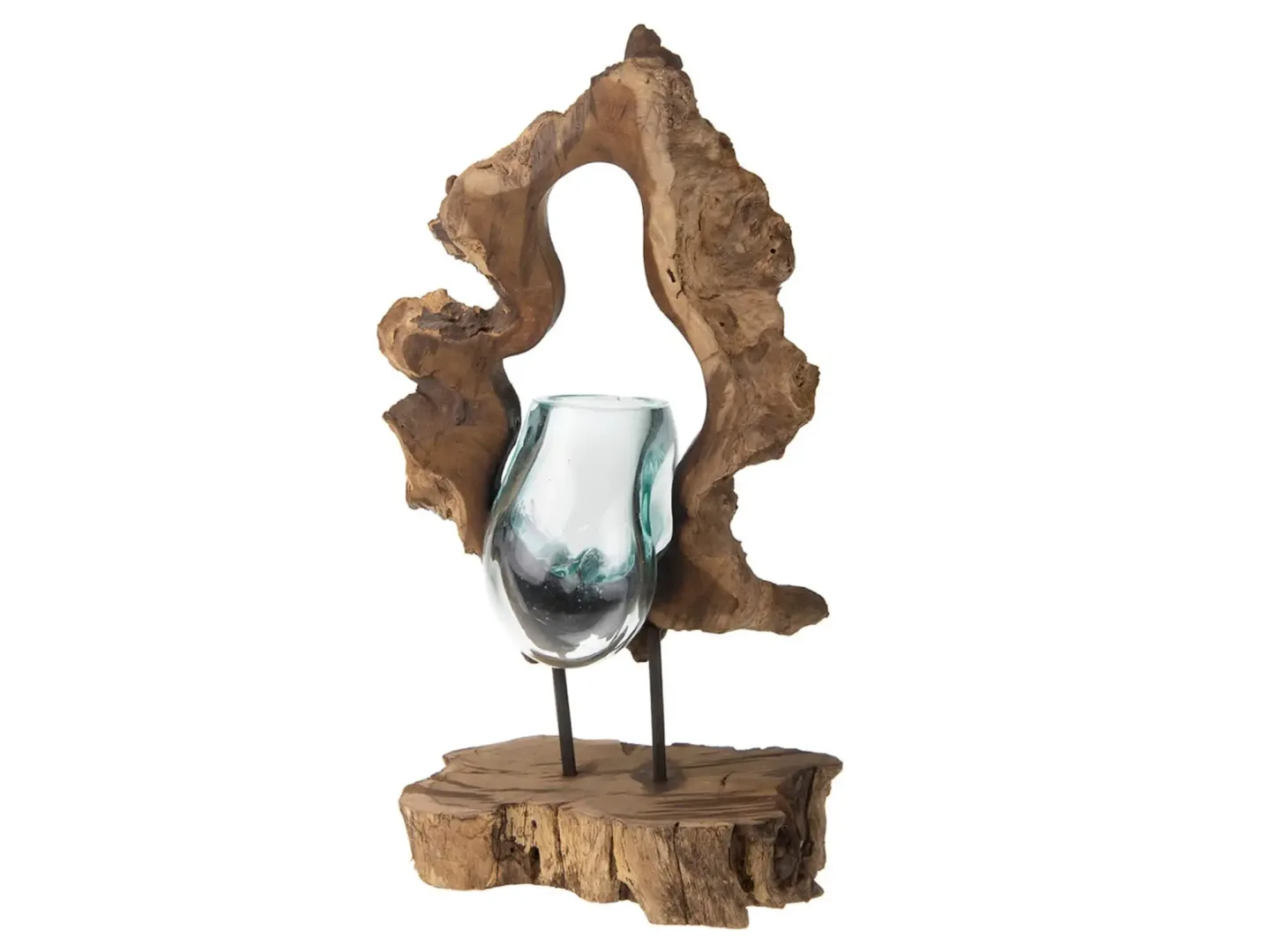 Decofinder Vase Wurzel mit Glas H: 45 cm | Schubiger Möbel
