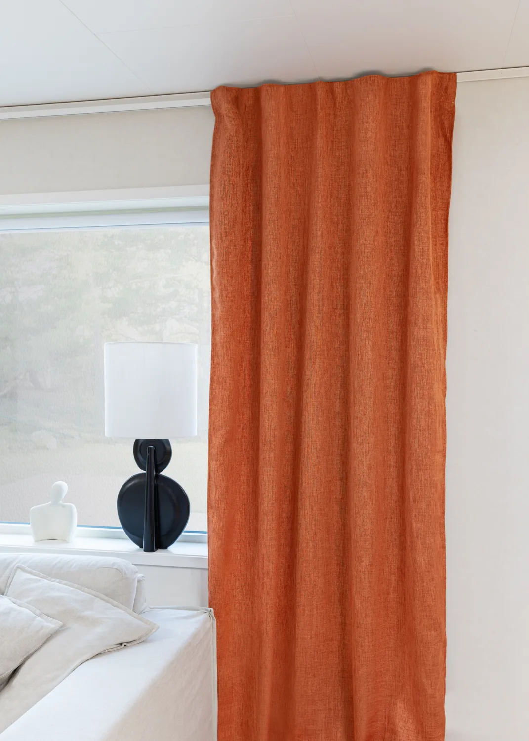 Gardiner - Mørkleggingsgardin Raya (oransje) (Størrelse: 130 x 250 cm)