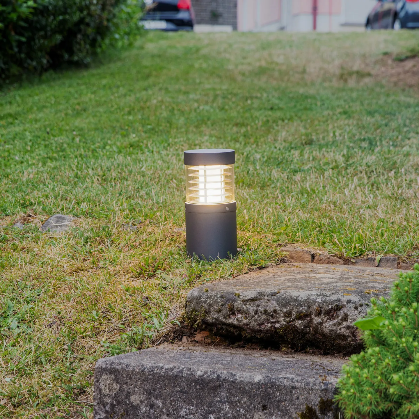 Lucius Utomhus Trädgårdslampa H26 Graphite - Lucande - Terrass - Modern - Aluminium - Med en ljuskälla