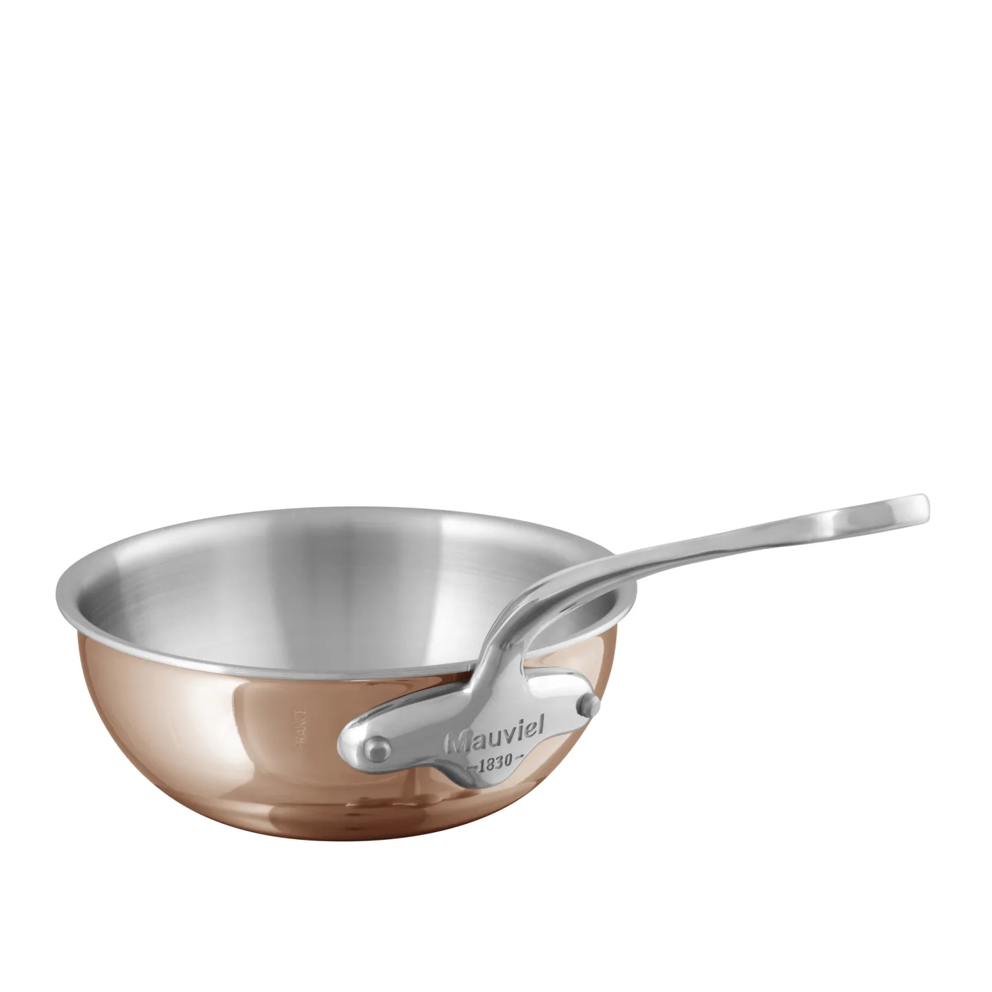 Mauviel - Sauté Pan M'6S Copper/Steel - 3,2 L - Stekpannor - Silver,Koppar