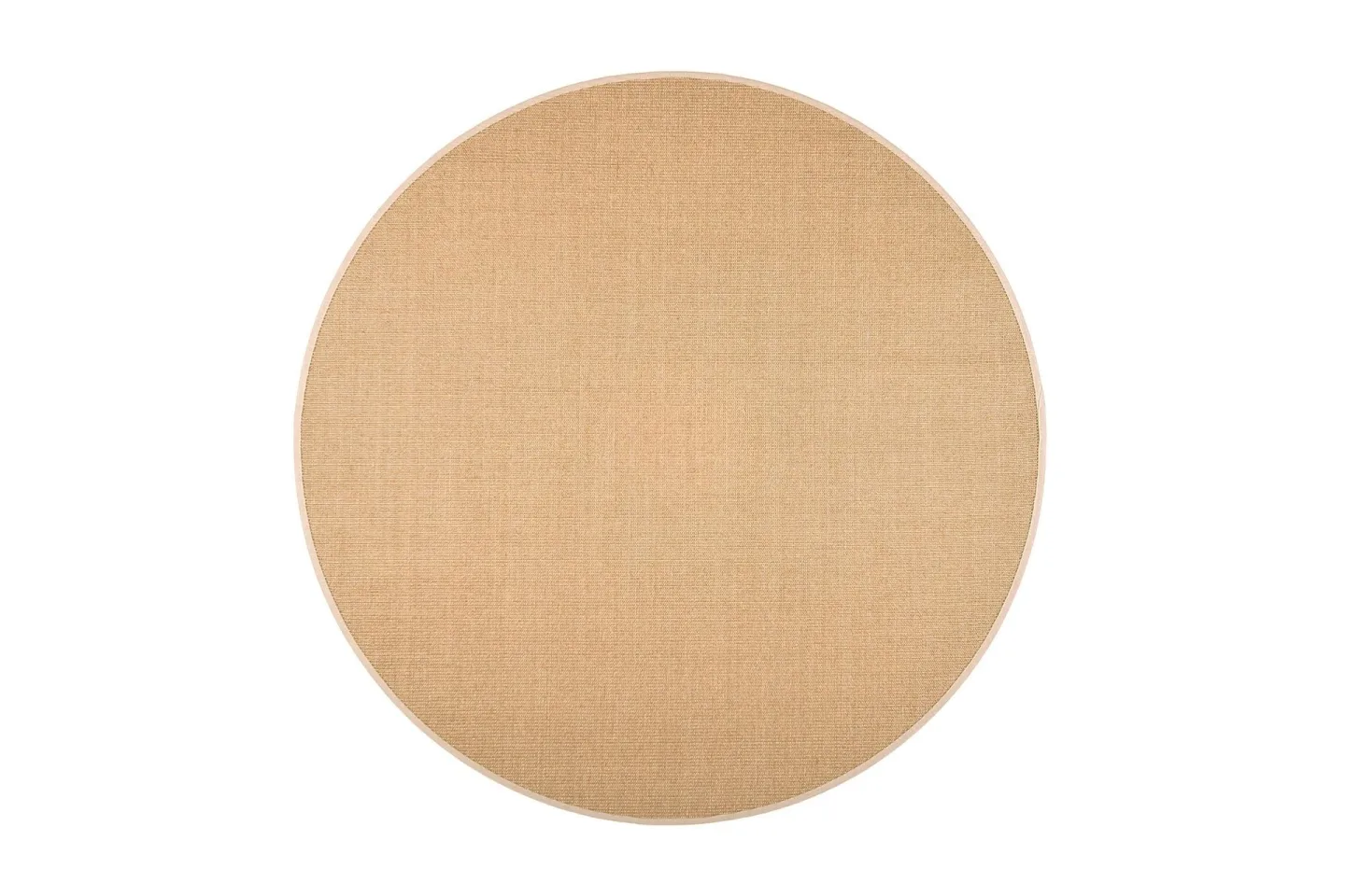Sisal Matta Rund 133 cm Beige/Grå - Vm Carpet