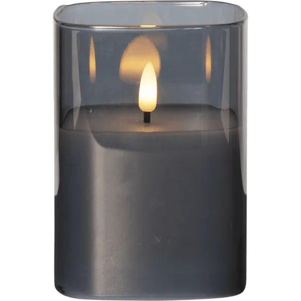 Star Trading - LED Ljus Flamme - Batteriljus - Rökfärgad