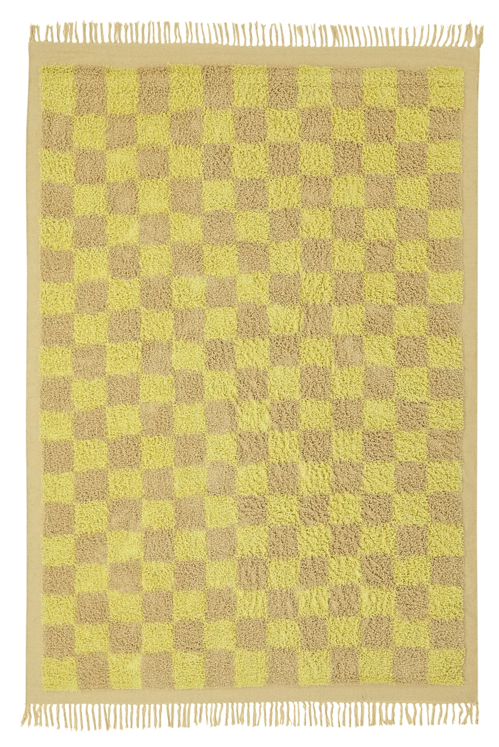 Ryetepper - Elsey Natural Cotton Shaggy (gul/beige) (Størrelse: 80 x 150 cm)
