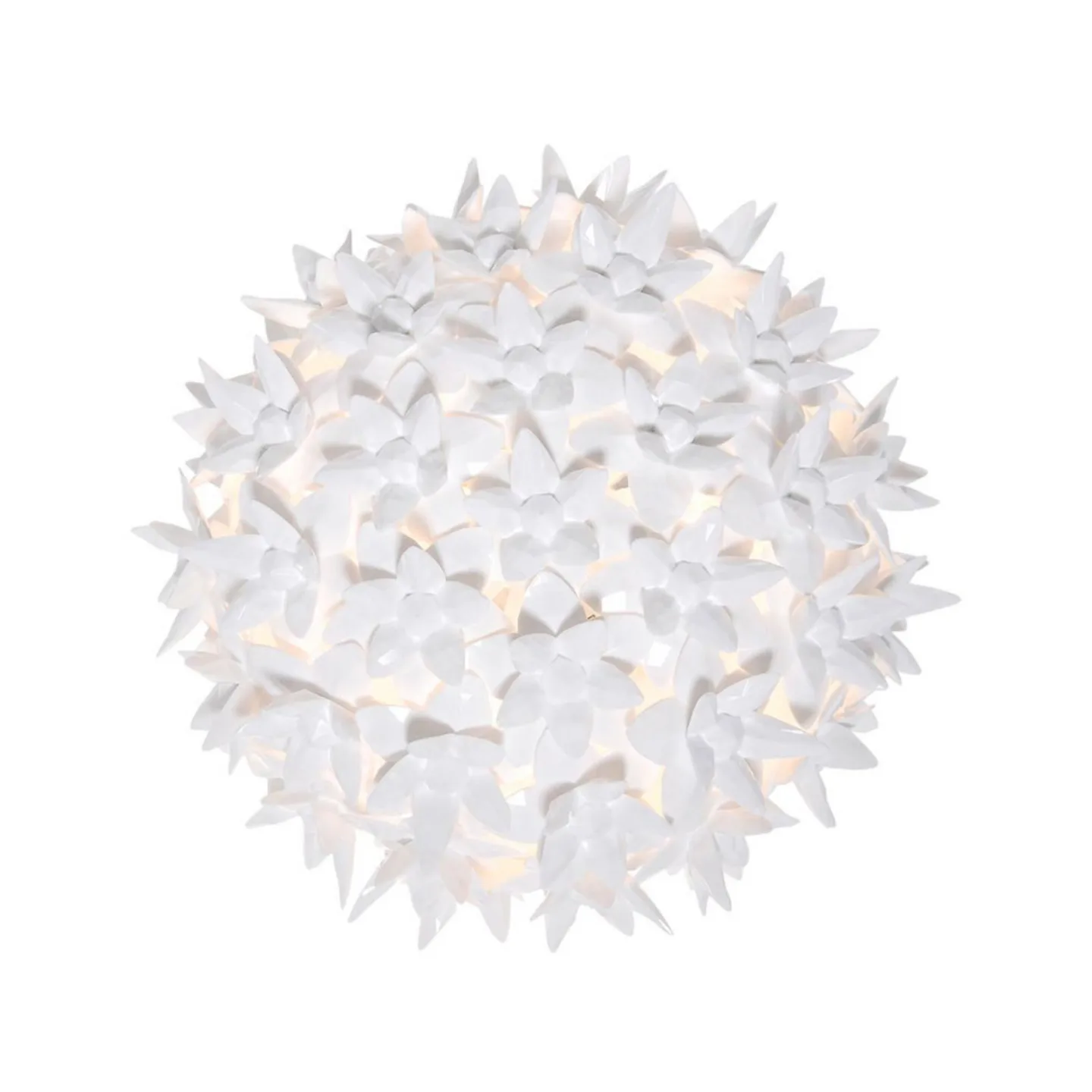 Bloom CW2 Vägglampa/Plafond Vit - Kartell - Vardagsrum - Design - Plast - Rund
