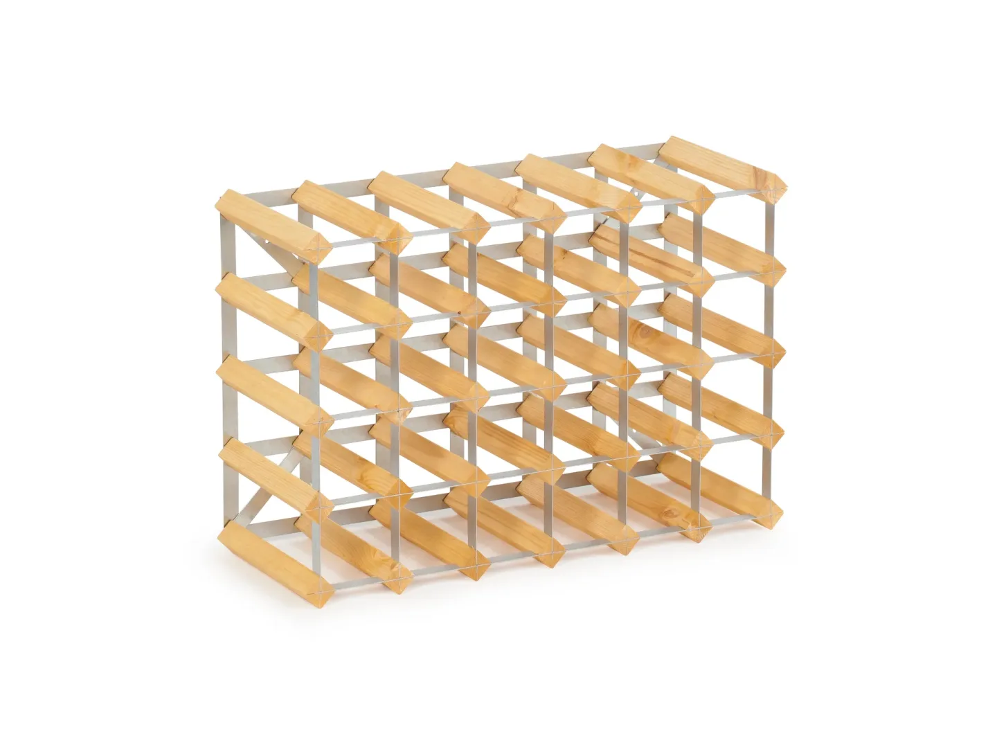 The Swedish Wine Rack Factory The Swedish Wine Rack Factory Weinregal für 30 Flaschen erweiterbar Eiche hell