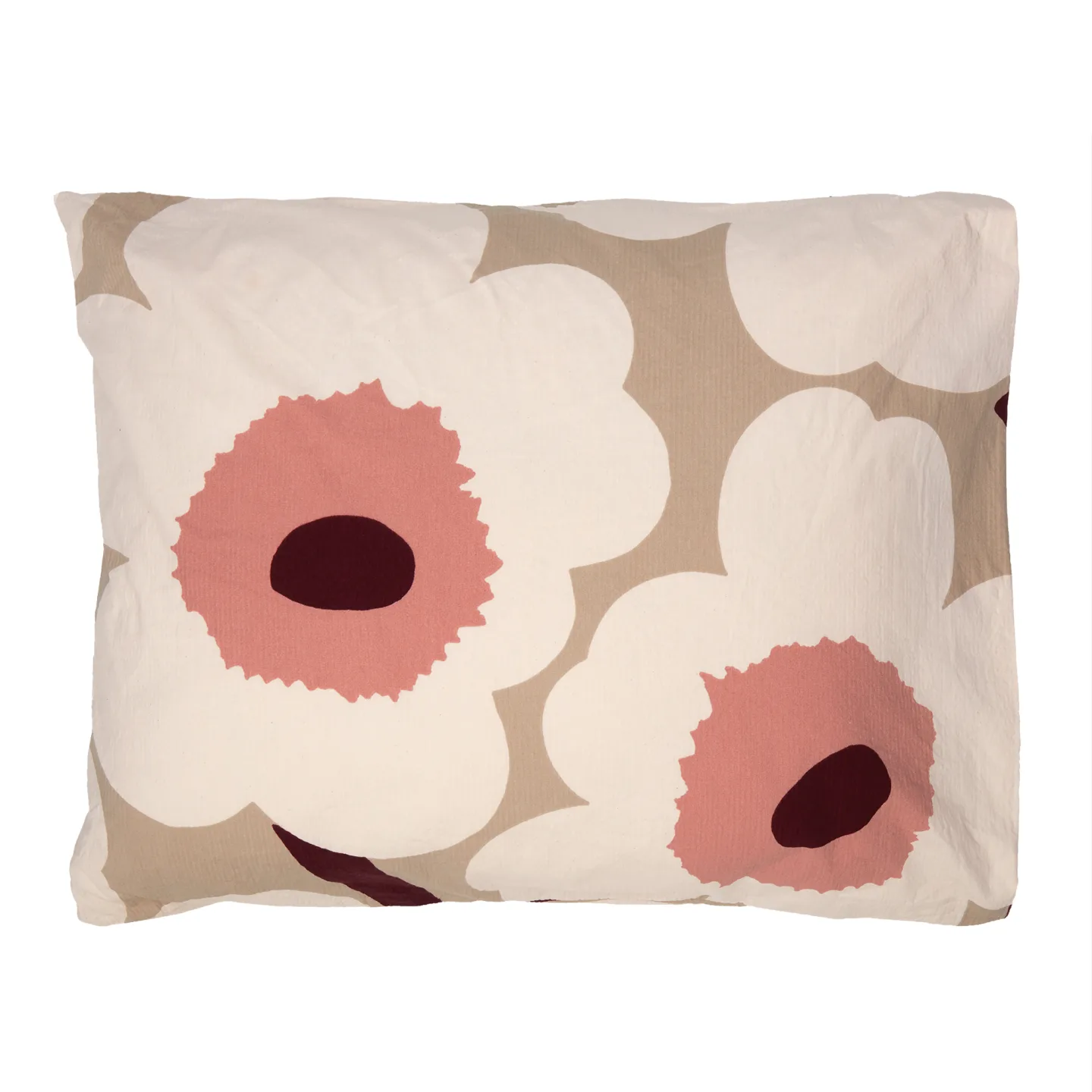 Marimekko - Unikko Pc 50 x 60 cm, White/Clay/Rose - Örngott