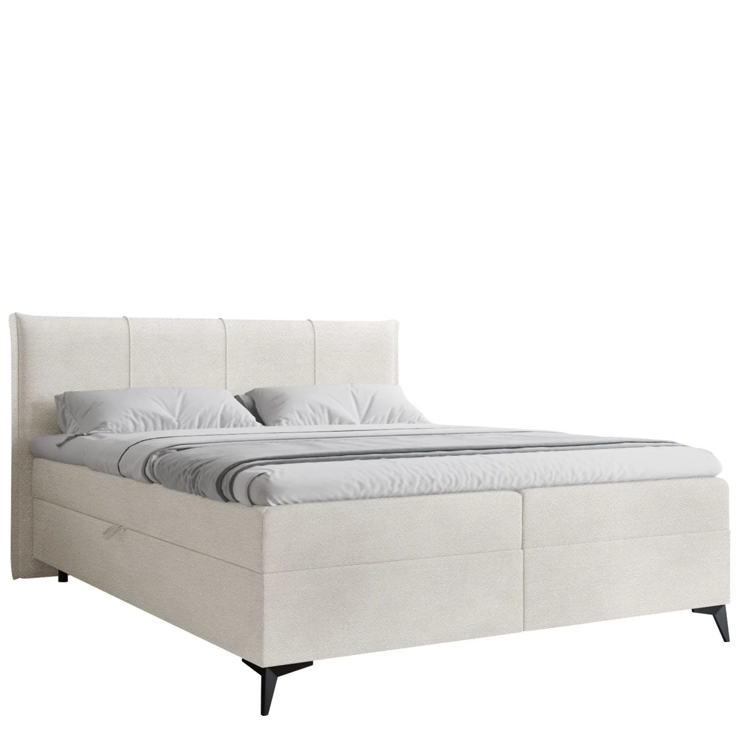 Thoros Komplett Sängpaket 160x200 cm Kontinentalsäng med Förvaring - Vit