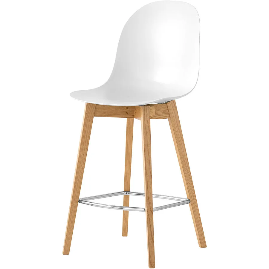 CONNUBIA Barhocker Academy weiss/eiche Esche H 106 cm
