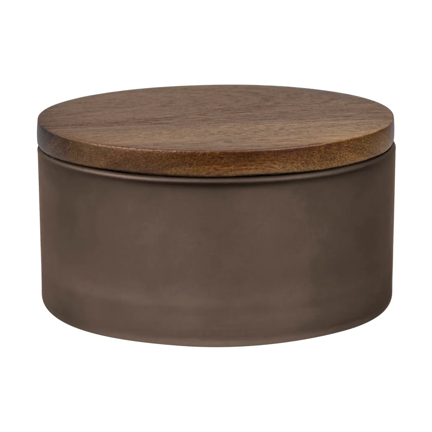Mette Ditmer Modest Dose mit Deckel Ø10,5 cm Walnut