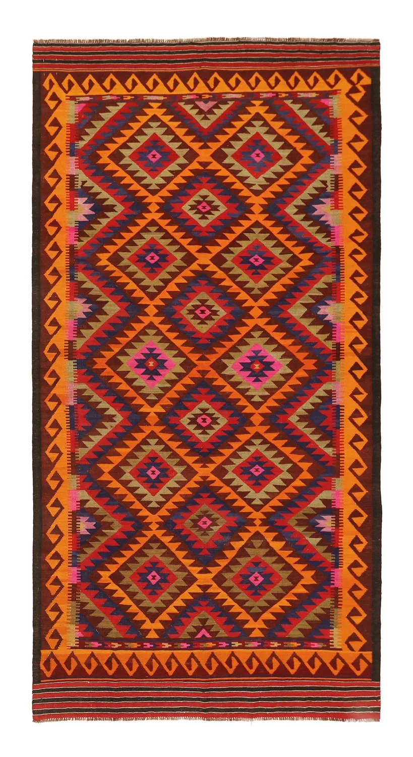 Orientalsk kelimteppe 349 x 175 cm (Størrelse: 349 x 175 cm)