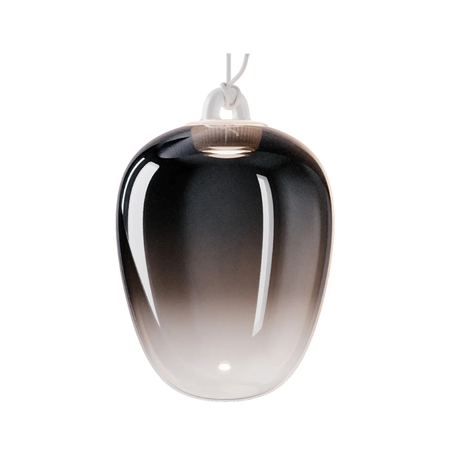 Oblò Pendelleuchte Medium 2700K Glossy Rauch/Weiß - Lodes - Wohnzimmer - Glas