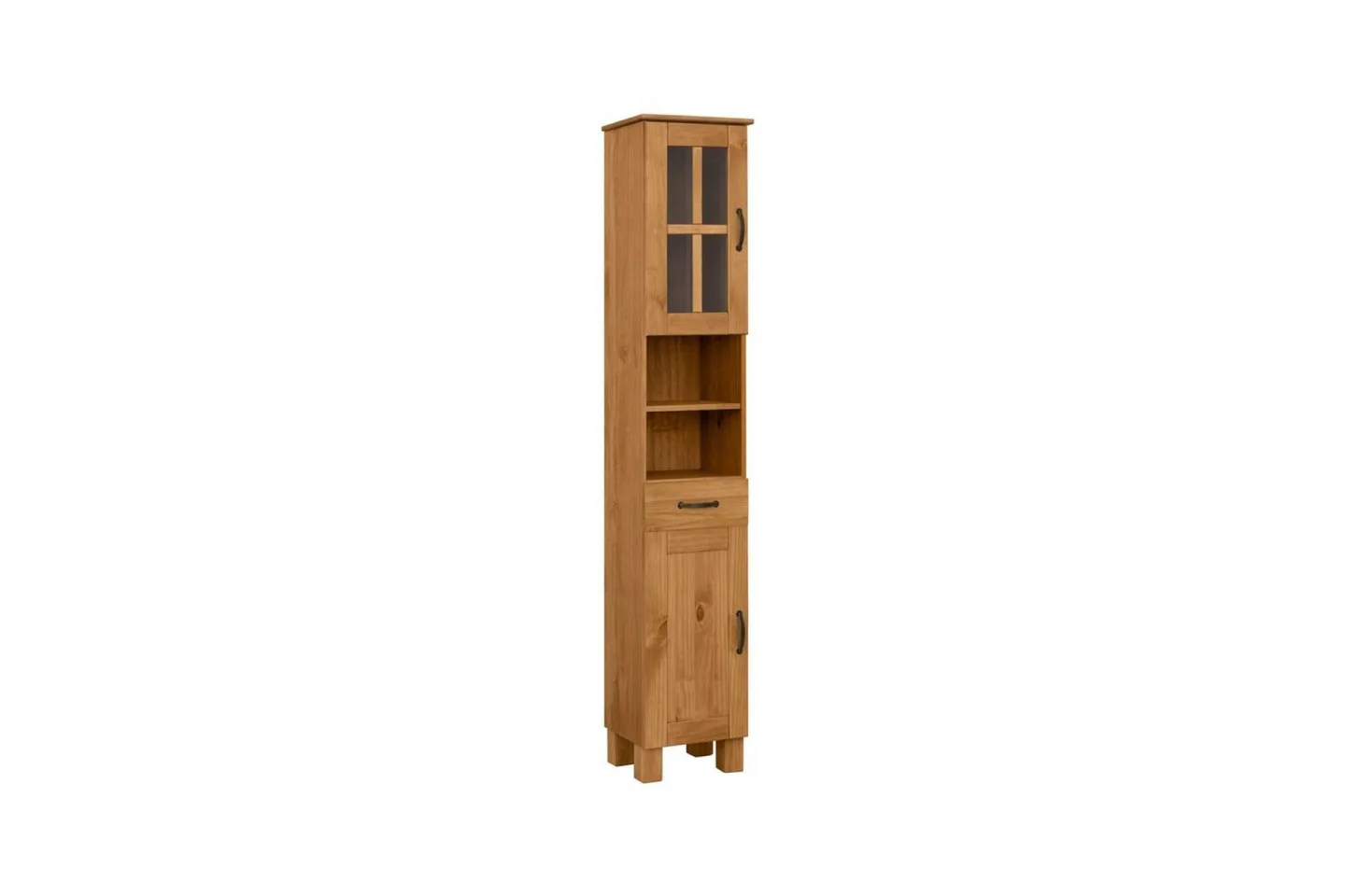 Badrumsskåp Alby 33x30x180 cm, Betsad/Vax - 33x30x180 cm, Betsad/Vax
