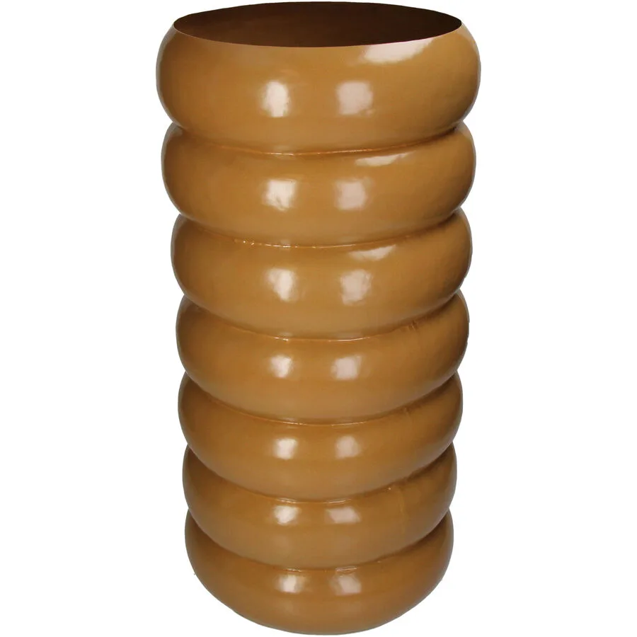 Blumentopf Bloem - Farbe: ocker - Material: Eisen