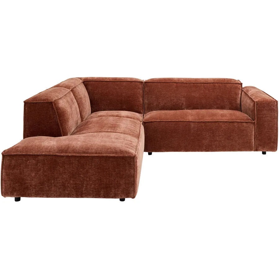 Ecksofa Gian Stoff rost B 283 T 238 cm
