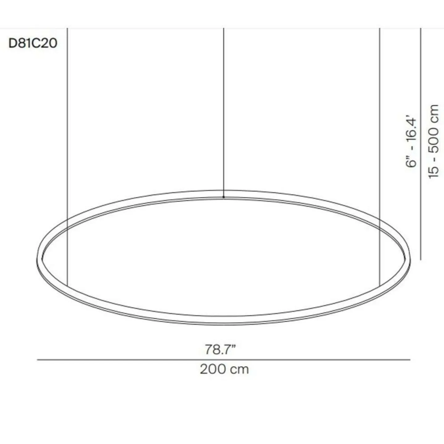 Compendium Circle LED Pendel Ø200 Alu - Luceplan - Spisestue - Aluminium