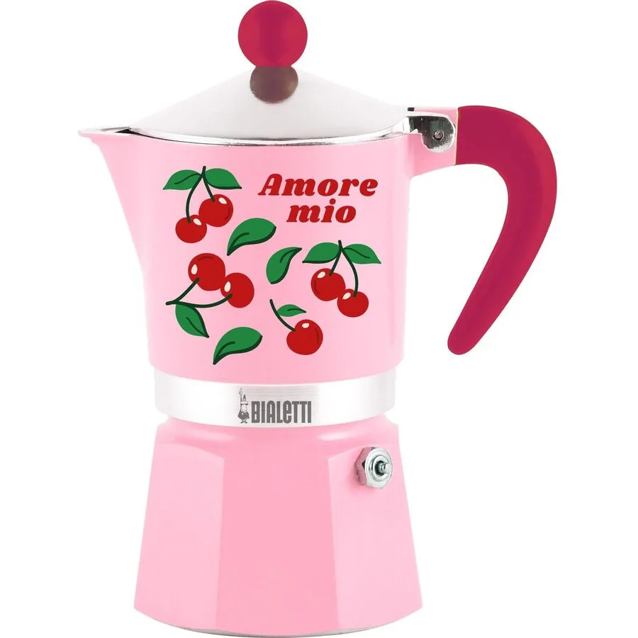 Espresso-Kocher Bialetti Rot, Grün, Grün, Rosa Aluminium/Metall B 11 cm - Farbe: Rot, Grün, Rosa