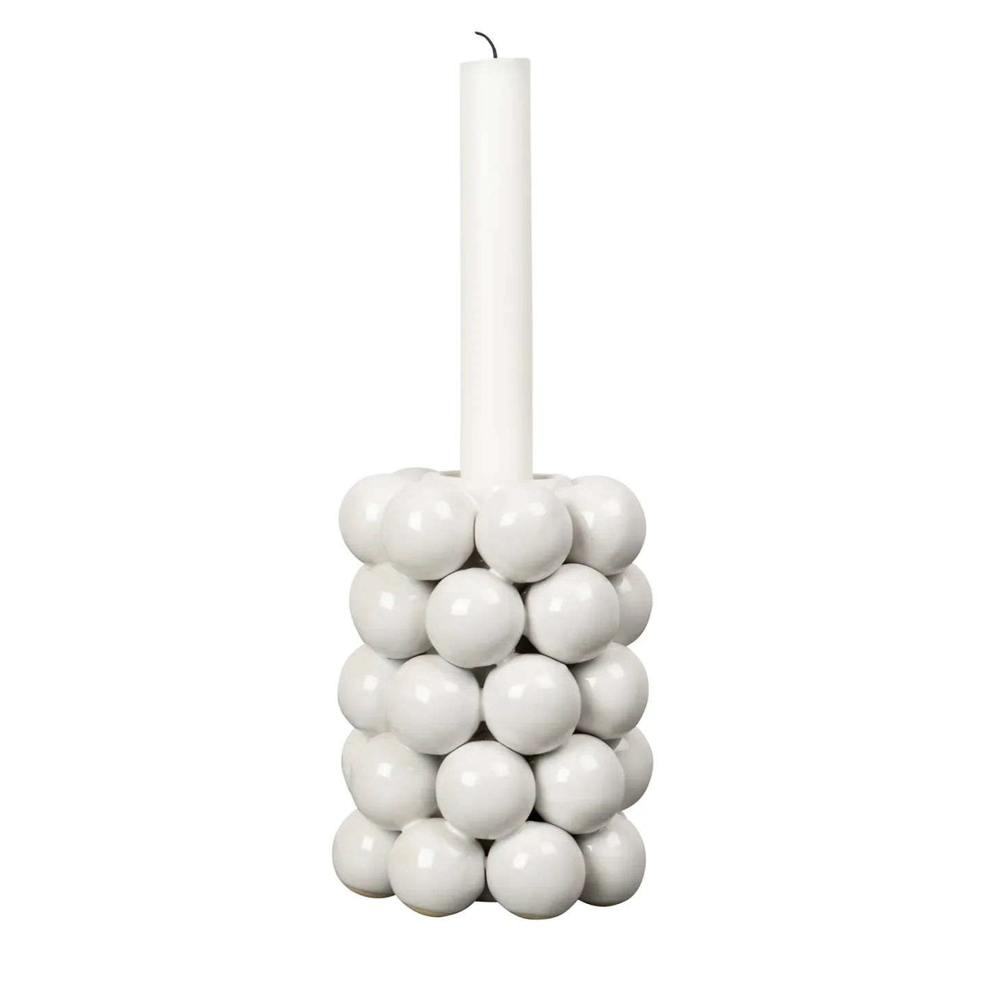 Byon Globe ljusstake 13,5 cm Vit