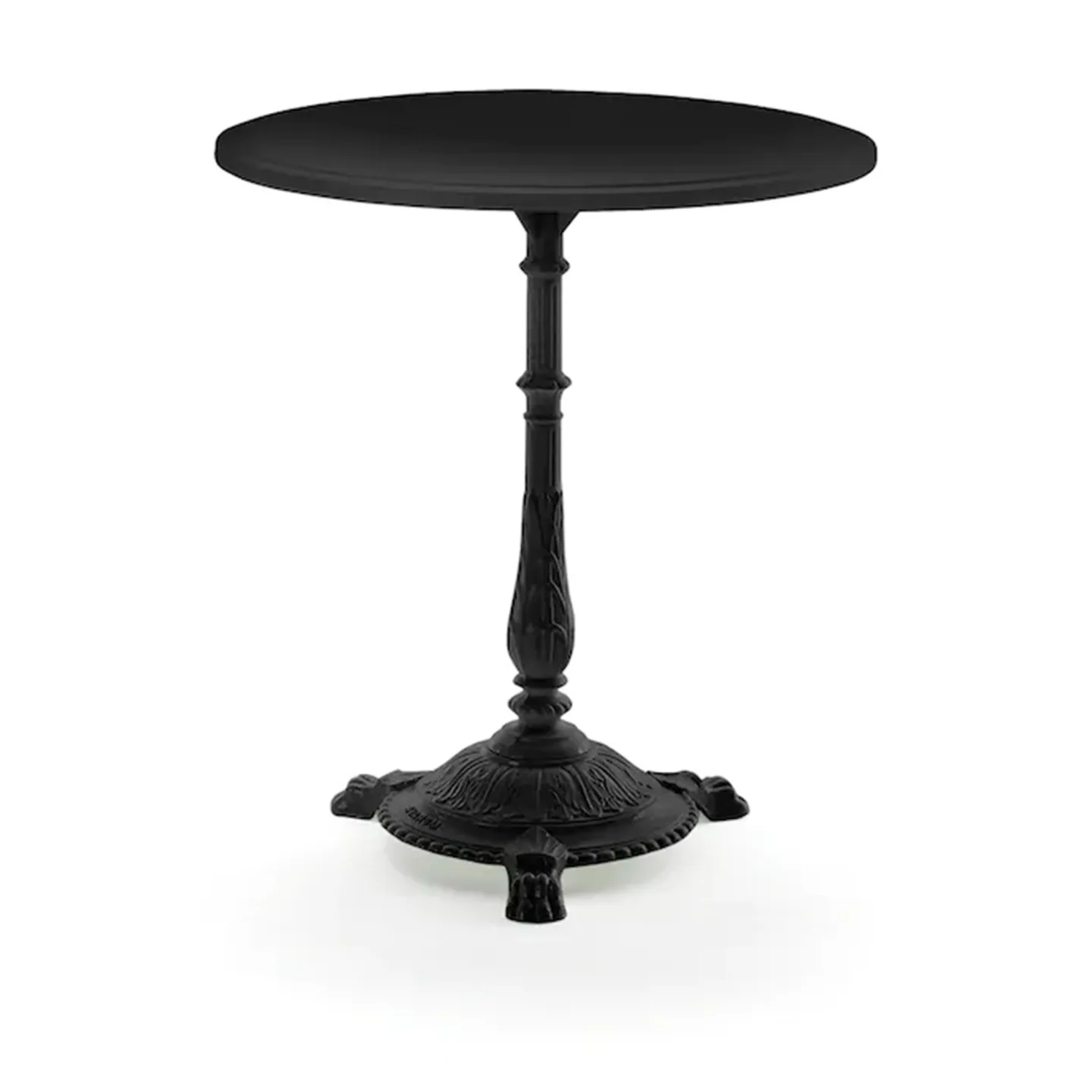 Byarums Bruk - Bord Classic Café Ø65 cm 3-tass – Svart gjuten/Svartlackerad Aluminium - Matbord utomhus
