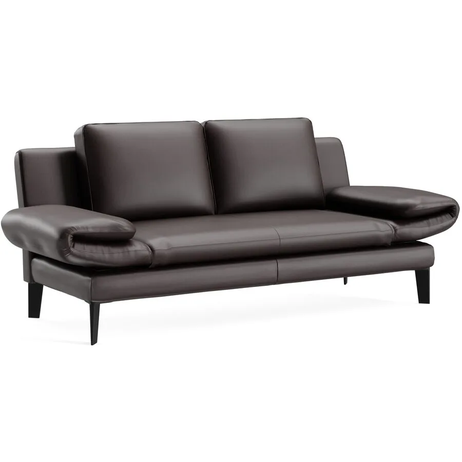Sofa Jarek Leder dunkelbraun B 281 T 83 cm - Möbel Konfigurator: Traummöbel individuell zusammenstellen