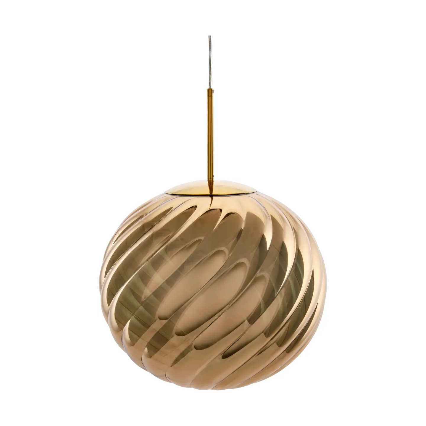 Tom Dixon Whirl Pendelleuchte Ø45 cm Gold