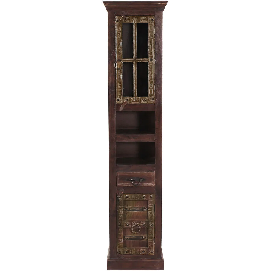 Hochschrank Mirah braun Altholz B 44 H 188 cm