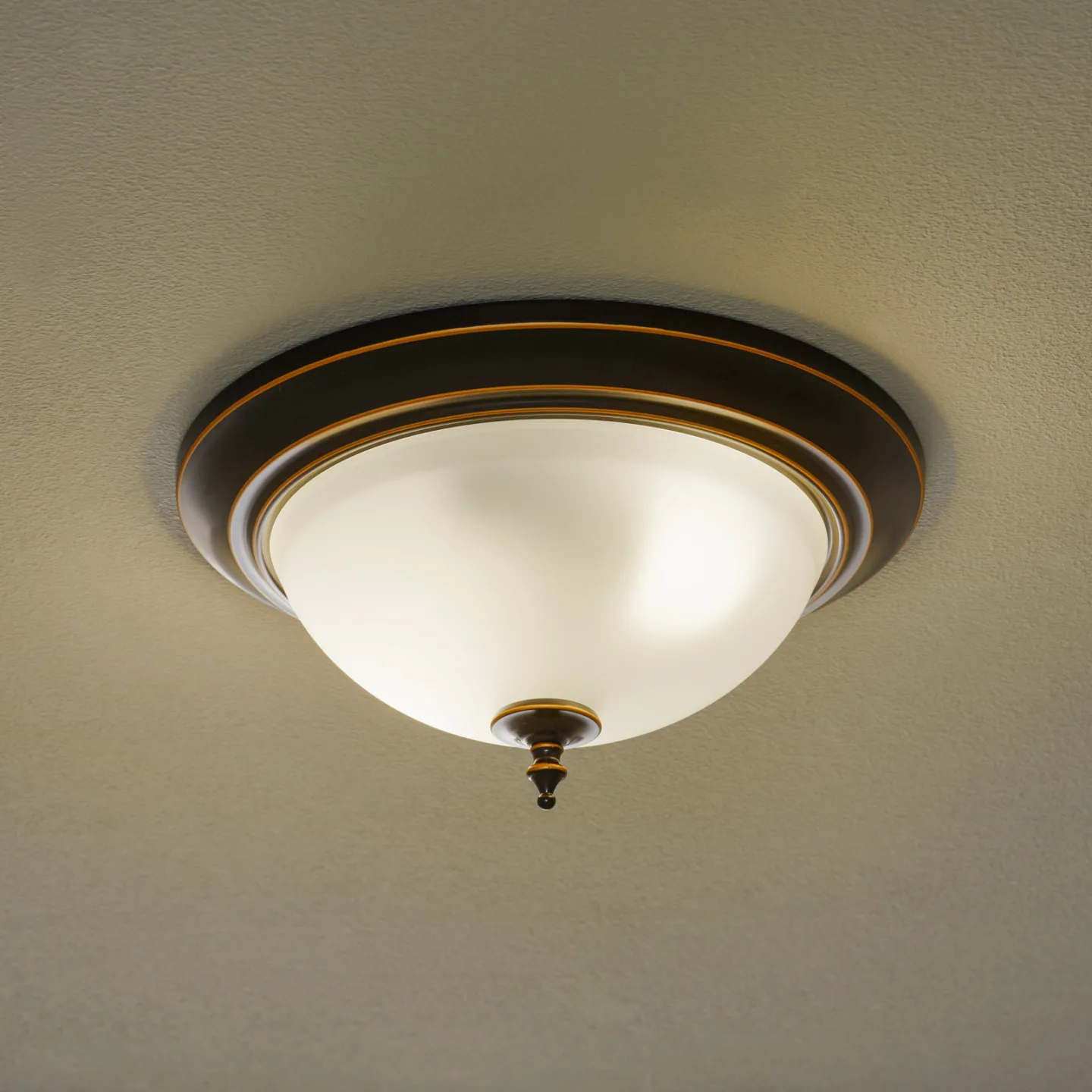Harwell Deckenleuchte, bronze - Westinghouse - Wohnzimmer - Antik - Metall - Rund