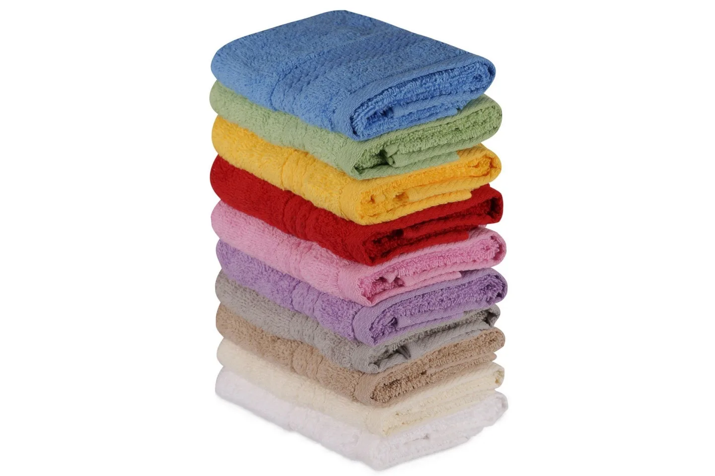 Handduk set 30x50 cm 10-pack - Flerfärgad
