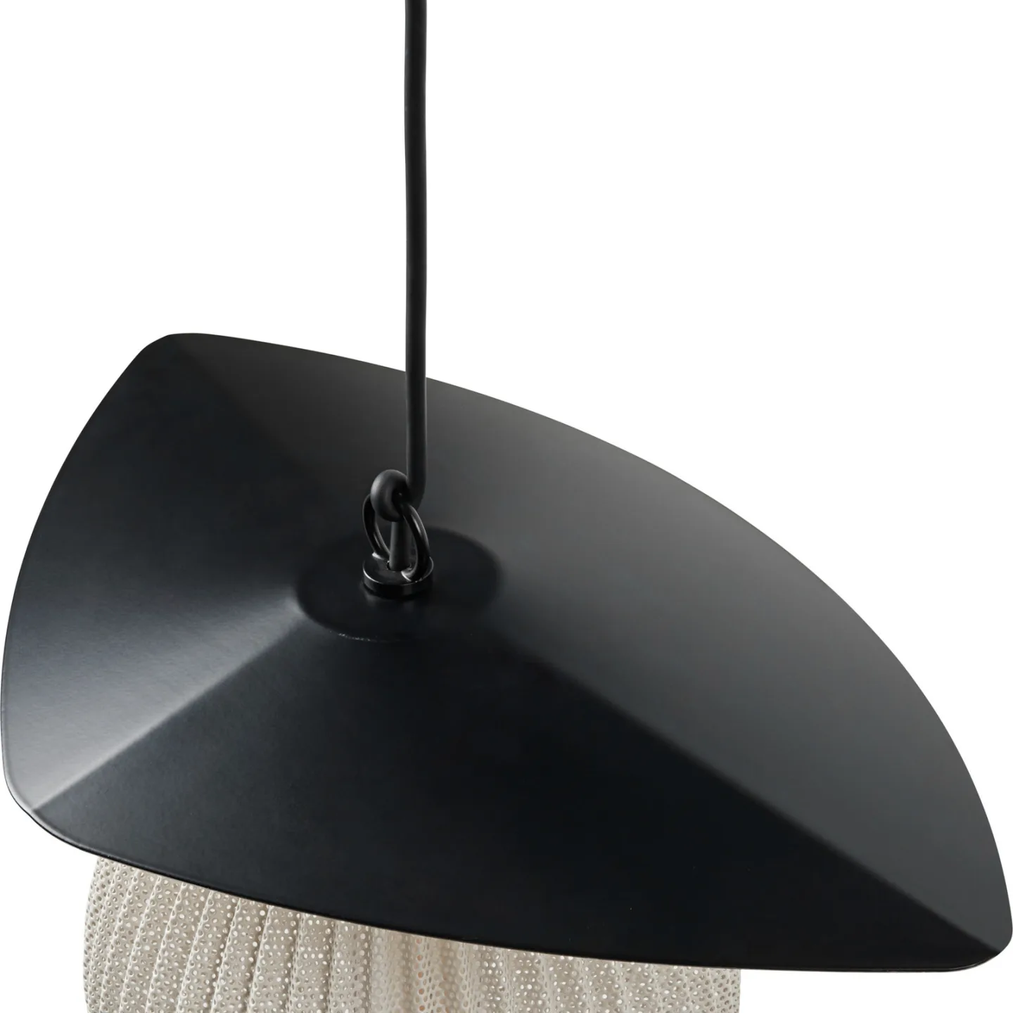 Satellite Außen Pendelleuchte Ø22 Cream White/Black - GUBI - Balkon - Design - Edelstahl - Einflammig
