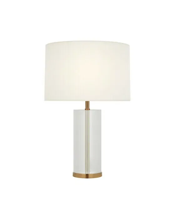 Lineham bordlampe trådløs krystal/antik messing