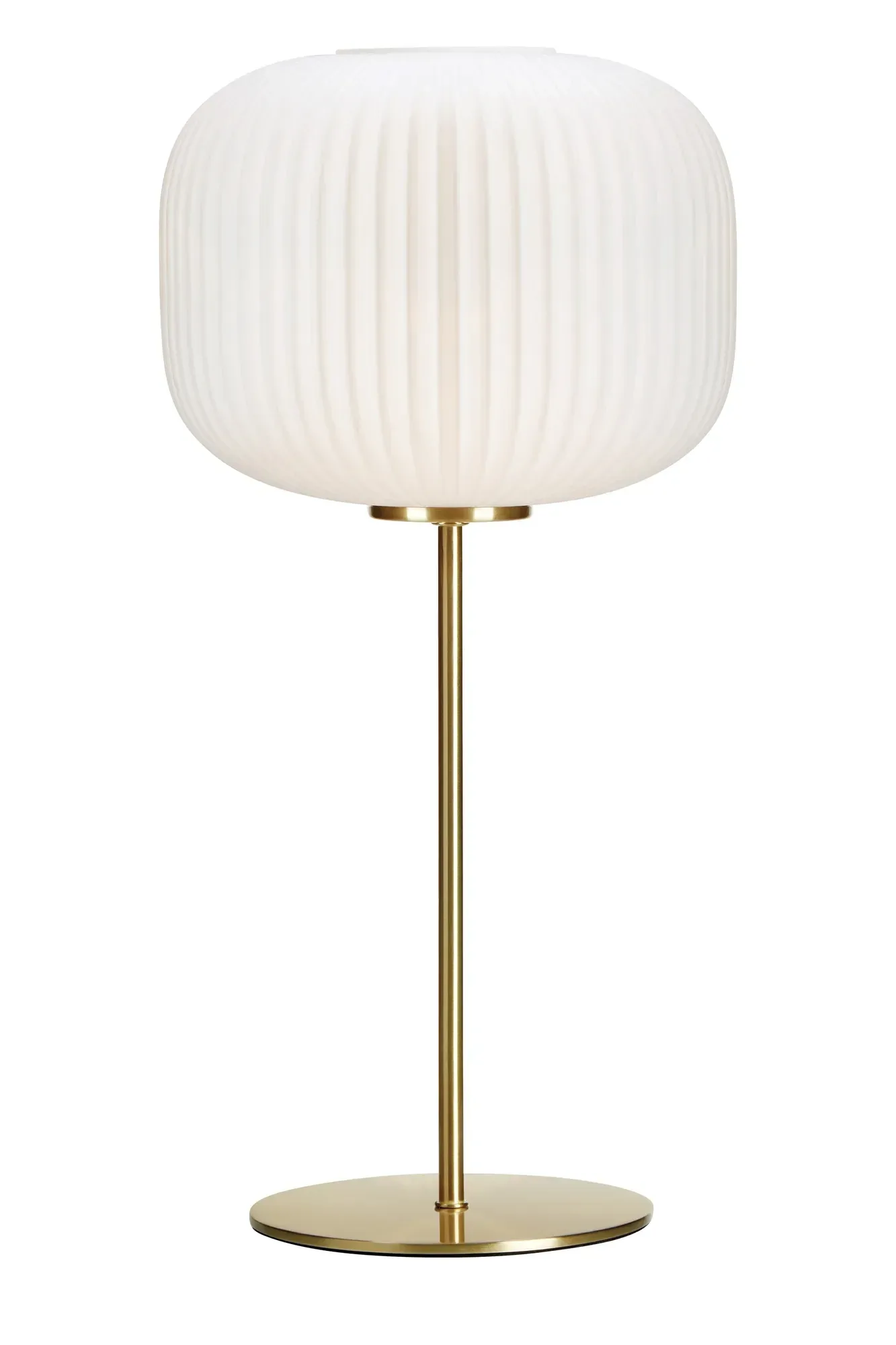 Sober Tischlampe Messing/Weiß 50 cm