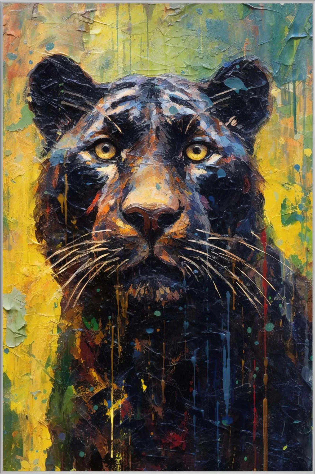 image LAND Bild mit Rahmen Black Panther | Schubiger Möbel
