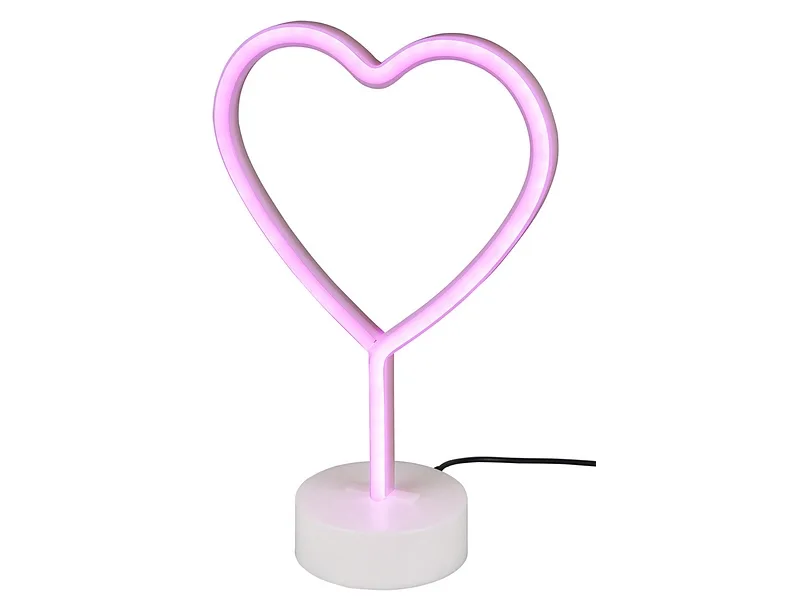 Tischlampe LED HEART 29.6cm 1.5W weiss